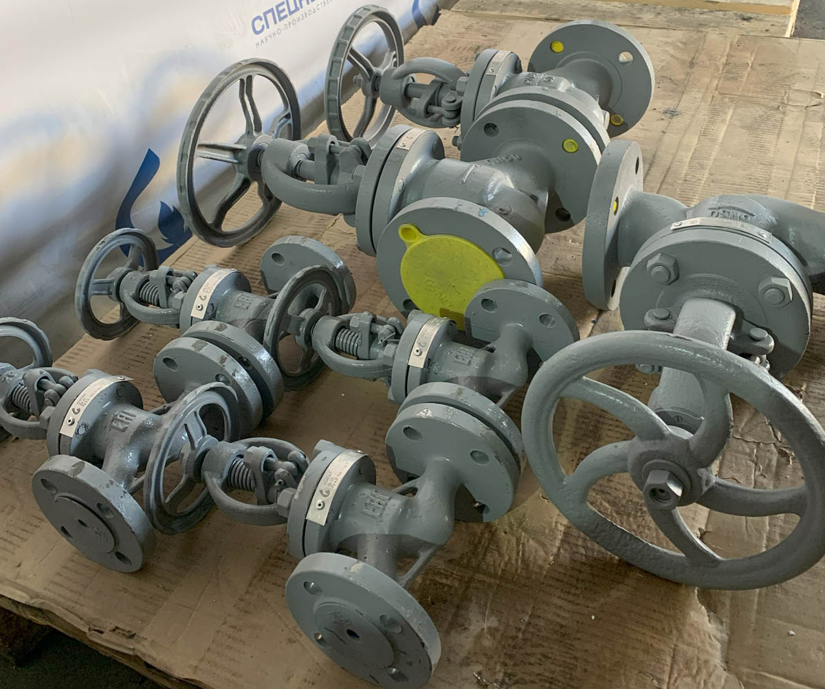 Изготовлена партия клапанов запорных 15с22нж разных диаметров!